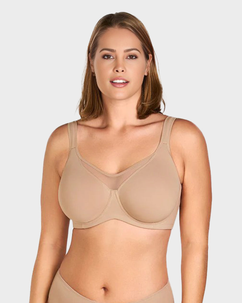 Breathable Full-Coverage Minimizer Bra