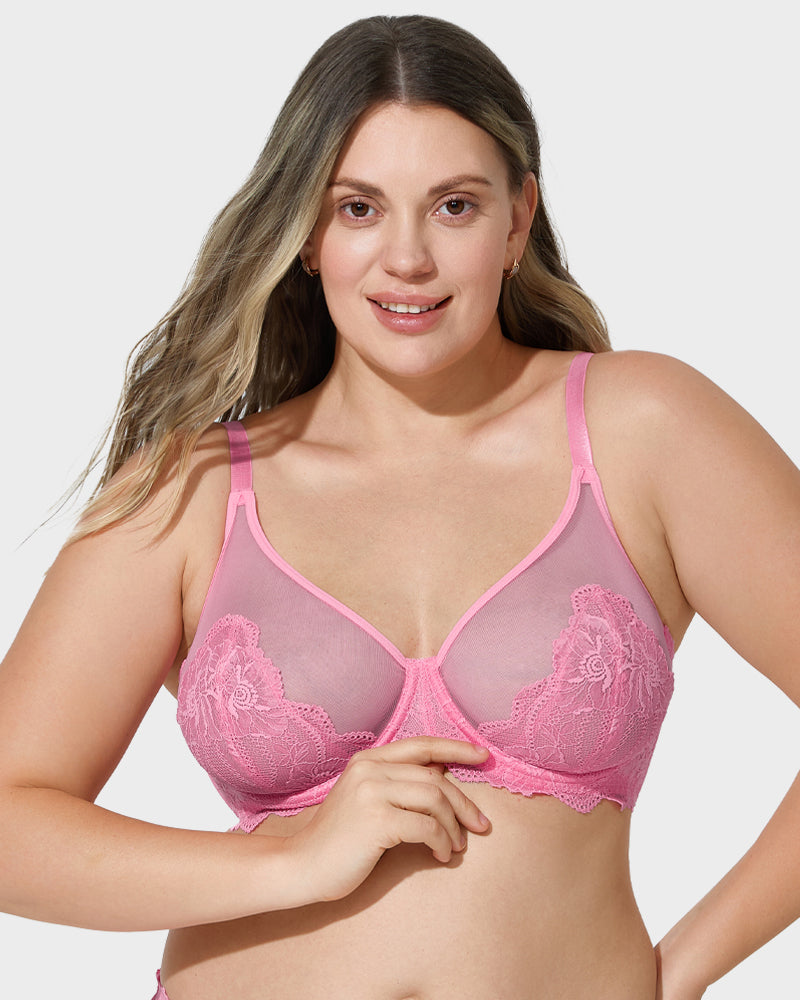 Full-Coverage Lace Minimizer Bra